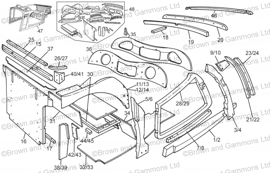 Image for TA TB Wooden body parts